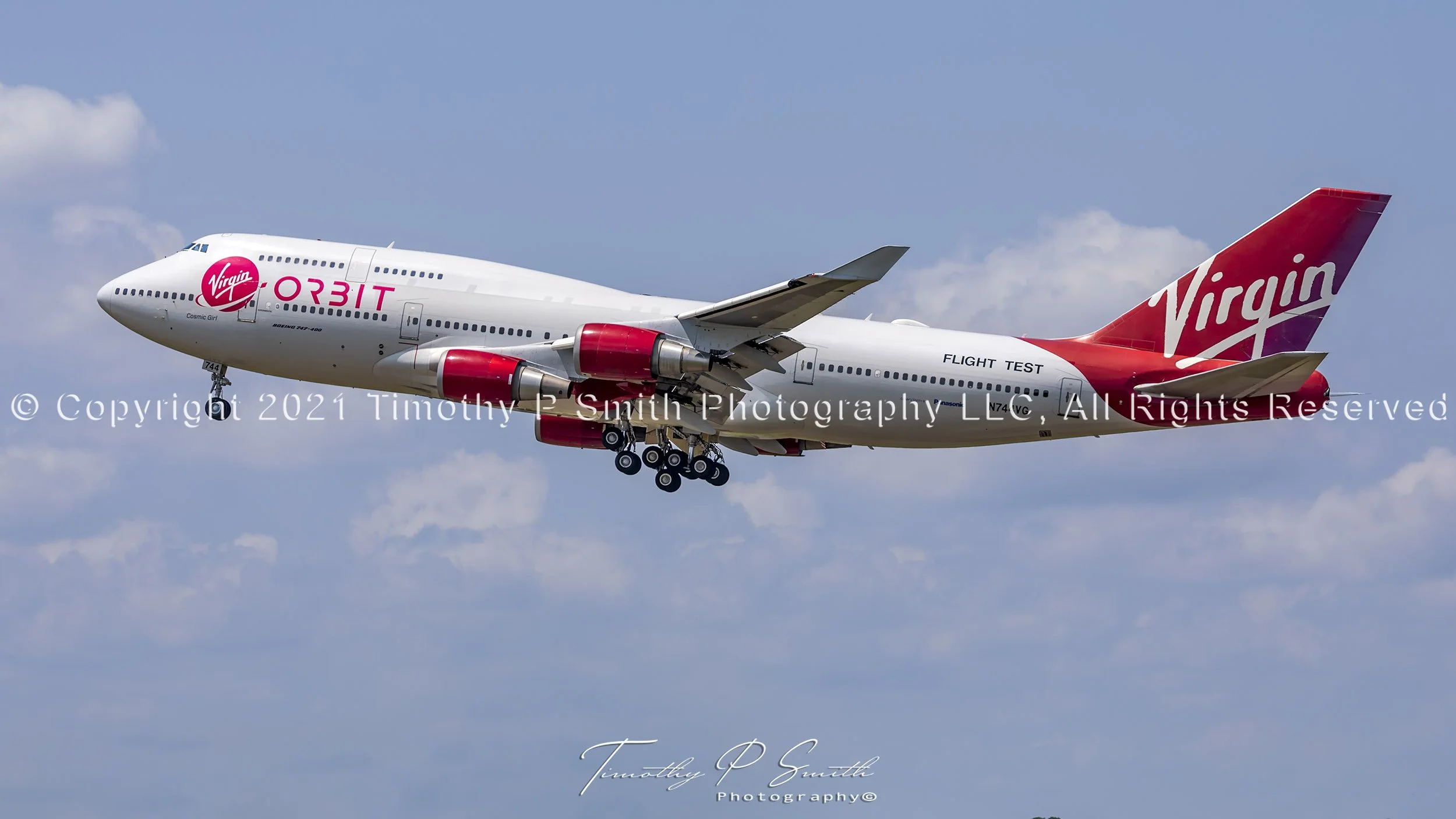 Virgin Orbit's Cosmic Girl: Rocket-Launching 747 at Chennault